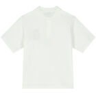 تيشيرت بولو أولاد بشعار النمر باللون العاجي, 1, hi-res